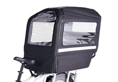 Tente de protection pluie vélo cargo Decathlon &amp; Rad