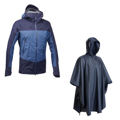 Poncho ou veste imperméable ?