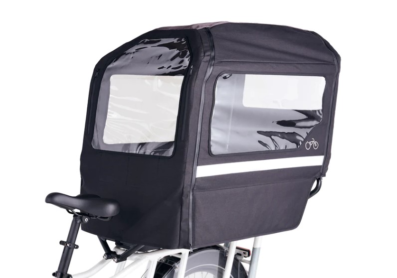 Tente de protection pluie vélo cargo Decathlon & Rad pas cher : avis, prix  et test