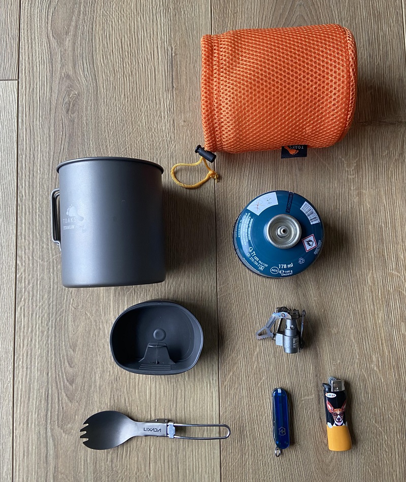 Kit de cuisine ultraléger pour Bivouac & Trek 