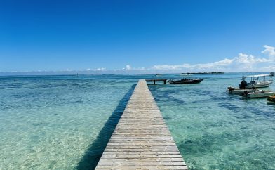 ponton à Moorea en Polynésie Francaise