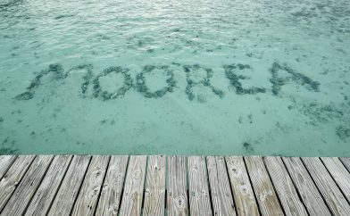 écriture moorea dans l'eau