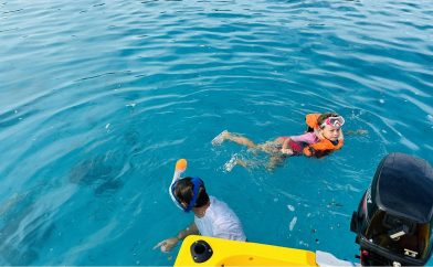 snorkeling à Moorea en Polynésie Francaise